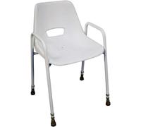 Milton Shower Chair Height Adjustable Aidapt White One Size