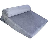 Aidapt Multi-Function Orthopaedic Bed Wedge Pillow with Headrest With Gel Infused Colling Memory Foam, Removable Washable Cover, Carry Handle for Lumbar Support, Back Pain, Acid Reflux, Snoring