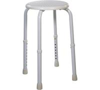 Aidapt White Multi Purpose Adjustable Stool Showering,Bath,Waterproof,Bar Stool,Non-Slip Feet,Sturdy,Camping,Kitchen,Children