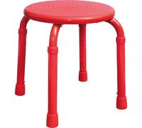 AIDAPT Multi Use Metal Portable - Adjustable Chair Stool Shower Kitchen - RED