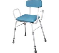 Aidapt Multi-Use Perching Stool.4 in 1 Configuration,Comfy Padded Seat&Back,Height Adjustable,Push Pin Assembly,Supplied Flat Packed,No Tools
