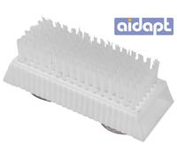 Aidapt Nail Brush With Suction in White Aidapt White