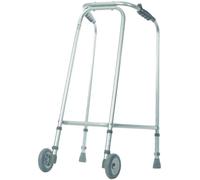 Aidapt Ultra Narrow Lightweight Walking Frame Large with Wheels - Grey