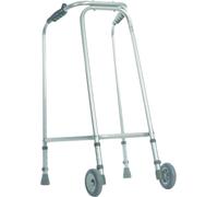 Narrow Walking Frame Medium With Wheels Aidapt Silver One Size