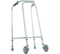 Aidapt Ultra Narrow Lightweight Walking Frame Medium with Wheels - Grey, Grey