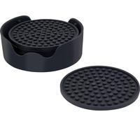 Aidapt Non Slip Silicone Coasters in Black Aidapt Black