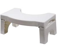Aidapt Non Slip Squatting Toilet Stool to Aid Aligning the Colon When Passing Bowl Movements for Users with Haemorrhoids, Constipation, IBS, Flatulence, Bloating Easy Clean Light Fold Down Design