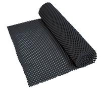 Aidapt Non Slip Waterproof Black Easy to Cut 150x30 cm Fabric Mat Ideal for use Lining Draws, Shelves , and Work tops