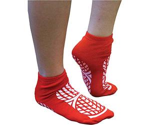 Aidapt Patient Slipper Socks. Double Sided Non-Slip, Sold as Pair, Great for Fall Management, Yoga, Pilates, Fitness, Dance, Rehab, Home or Hospital, Dementia, Cosy, Warm, Extra Grip.