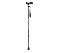 Aidapt Extendable Plastic Handled Walking Stick with Engraved Pattern