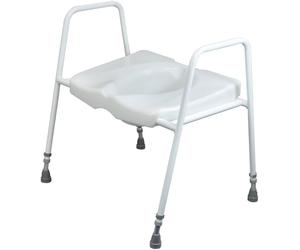 Aidapt President Bariatric Toilet Seat & Frame in White Aidapt White