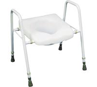 Aidapt President Raised Toilet Seat & Frame in White Aidapt White