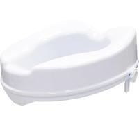 Aidapt Raised Toilet Seat 4 Inch (10 cm) - Toilet Riser for Elderly, Disabled, Post-Surgery Recovery & Mobility Support - Lightweight, Hygienic Bathroom Aid - Fits Standard Toilets - 190 kg Capacity