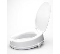 Aidapt Raised Toilet Seat.Elevated Seat Riser for Elderly,with or Without Lid, 2”,4” or 6” in Height.Post Surgery Recovery,Easy to Fit,Secure,Disability,Mobility,Hip Surgery,190kg Weight Limit