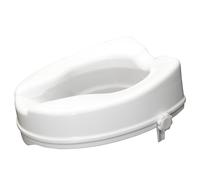 Aidapt Raised Toilet Seat with 2" or 4" Elevation, Sturdy Comfortable Construction, Easy to Fit Lock on System with no Tools Required, (Eligible for VAT Relief)