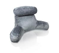 Aidapt Reading Pillow with Removable Headrest.Support Cushion with Armrests,Lumbar,Back,Bed Rest,Gaming,2 Pockets,Washable Cover,Carry Handle,Sit Up Pillow,Shredded Foam,TV Cushion,Relaxing,Use in Bed