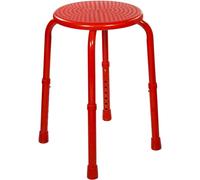 Aidapt Red Multi Purpose Adjustable Stool Showering,Bath,Waterproof,Bar Stool,Non-Slip Feet,Sturdy,Camping,Kitchen,Children Chair,Elderly,Disabled,Aluminium Lightweight,No Tools Required