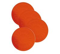 Aidapt Red Non Slip Heat Proof Coasters Round 9x9 cm for Coffee, Tea, Beer, Mug, Wine on Tables, Counters, Cabinets Pack of 4