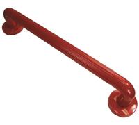 Aidapt Red Safety 450mm (18") Ribbed UPVC Plastic Grab Bar Support Rail Aid
