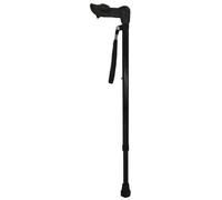 Aidapt Right Handed Adjustable Height Lightweight Walking Stick with Anti Slip Ferrule Foot to Aid Stability and Confidence when Walking Supplied with a Hanging Carry Strap