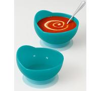 Aidapt Scoop Bowl with Suction Base.19cm Diameter,Eating Aid for Amputees,Children,Elderly,Limited Dexterity,Microwave Dishwasher Safe,Spill Proof,Durable,Anti-Slip,Self Feeding Independence