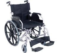 The Consort Deluxe Self Propelled Steel Wheeled Chair - Silver