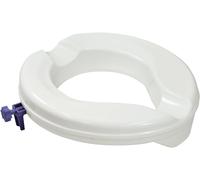 Aidapt Senator Plastic Raised Toilet Seat 2 inch no lid in White Aidapt White