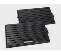 Aidapt Rubber Heavy Duty Kerb Ramp Threshold Ramps for Wheelchairs, Cars Vehicles, Caravan, Scooter Wheels, Skateboard, Motorcycle, Disabled Chair & Dog, Horse, Carry Handle, Set of 2