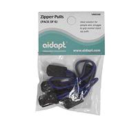 Aidapt Set of 6 Easier to Grasp Zipper Pulls for use with Coats, Jackets, Tents, Rucksacks