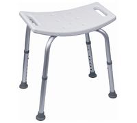 Aidapt Adjustable Shower Stool with Hand Grips Anti Slip Feet Lightweight