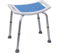 Aidapt Shower Stool with Seat Padding.Height Adjustable,Shower Head Holder,Minimal Assembly,No Tools Required,Non-Slip Ferrules,Integral Seat Handles,Elderly,Disability,Bath Chair