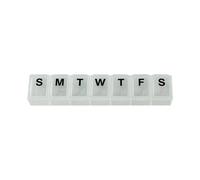 Aidapt Weekly Pill Box - Clear/White