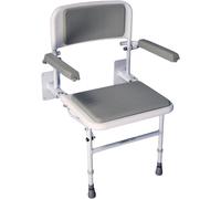 Aidapt Solo Shower Seat With Padding Back Seat in Grey Aidapt Grey