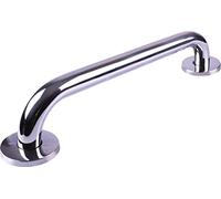 Aidapt Stainless Steel Bathroom Grab Bar,Polished Finish Rust Resistant Bath Shower Safety Handle Handrail,Toilet Aid Disabled Elderly Children Mobility & Daily Living Aid,Concealed Cover Caps (450MM)