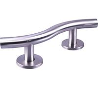 Aidapt Stainless Steel Curved Bathroom Grab Bar,Polished Steel Finish Rust Resistant Bath Shower Safety Handle Handrails,Shower Toilet Aid for Disabled Elderly Mobility & Daily Living Aids