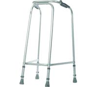 Aidapt Standard Extra Large Frame Adult Adjustable Height Aluminium Lightweight Walking Frame with Anti Slip Ferrule Feet to Aid Stability and Confidence when Walking Aid