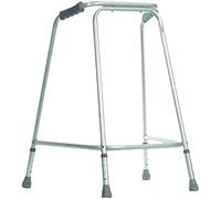 Aidapt Standard Extra Large Frame Adult Adjustable Height Aluminium Lightweight Walking Frame with Wheels and Anti Slip Ferrule Feet to Aid Stability and Confidence when Walking Aid