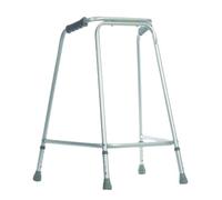 Aidapt Standard Small Adult Adjustable Height Aluminium Lightweight Walking Frame with Anti Slip Ferrule Feet to Aid Stability and Confidence when Walking Aid