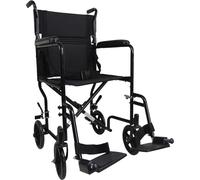 Aidapt Steel Compact Transit Chair Folding Mobility Black VA171