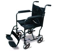 Aidapt Steel Compact Wheelchair Hammered in Black Aidapt Black