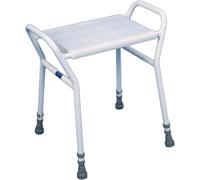 Aidapt Height Adjustable Shower and Bath Stool with Anti Slip Feet, Easy Clean Surface and Hand Grip to Aid Stability. For Users Who are Elderly, Disabled, Pregnant or Unsteady on their Feet