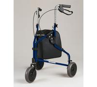 Aidapt Three Wheeled Walker with Bag in Blue 3 Wheel Walker Blue VP174FC