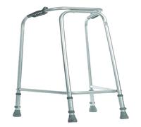 Aidapt Ultra Narrow Small Adult Adjustable Height Aluminium Lightweight Walking Frame with Anti Slip Ferrule Feet to Aid Stability and Confidence when Walking Aid
