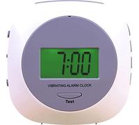 Aidapt Vibration Alarm Clock.Hearing Impaired,Deaf,Shift Workers, Don't Disturb Partner,LCD Display,Under Pillow using Strap with Clip,Built in Stand for Desk Mount,Snooze Function,Built in Back Light