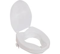 Aidapt 50mm (2") Elevation Raised Comfortable Toilet Seat with Lid Easy Fit White