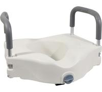 6" Raised Toilet Seat Raiser With Arms Universal Elevated Disability Aid