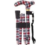 Deluxe Folding Walking Cane - Yellow / Knit