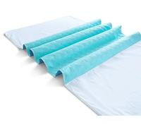 Aidapt Washable Incontinence Pad Bed/Mattress Protector, Pk of 2 with Tuck Flaps, 85x90cm for Single Beds, Environment Friendly Re-Usable, Machine Washable, Soft Touch Comfort