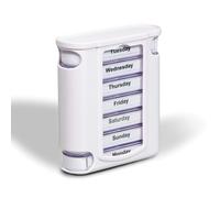 7 Day Pill Dispenser Tablet Box Organiser. 4 Compartments per Day, Breakfast, Lunch, Dinner and Bedtime. for Those who take Many Tablets on a Daily Basis. Easy Medication Management & Organisation