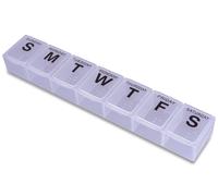 7 Day Pill Dispenser Tablet Box Organiser. 1 Compartment per Day. for those who take many Tablets on a Daily Basis. Easy Medication Management & Organisation. Easy to Open. Perfect for Travel